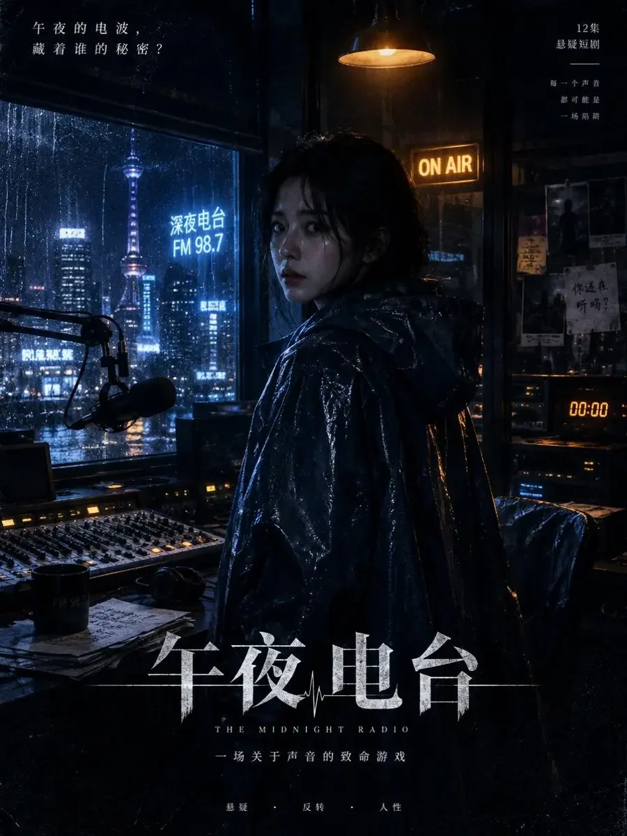 深夜来电，别挂断短剧封面，悬疑题材，60集竖屏短剧