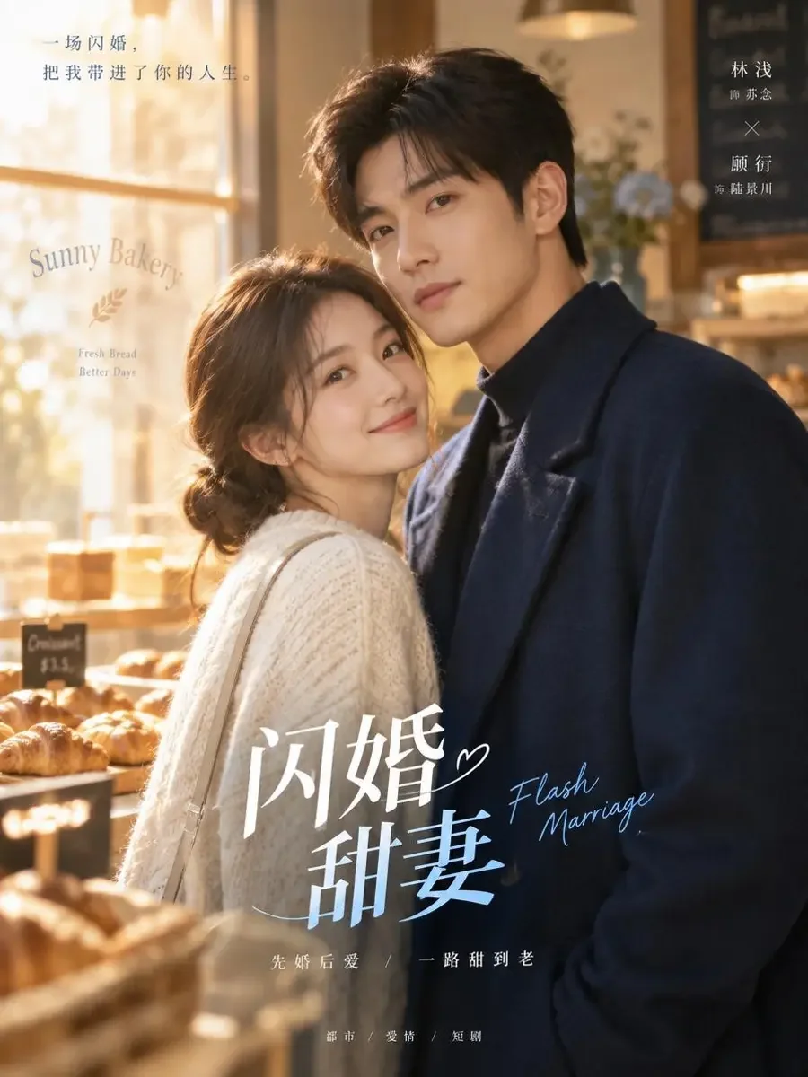 闪婚先生，请多指教短剧封面，甜宠题材，82集竖屏短剧